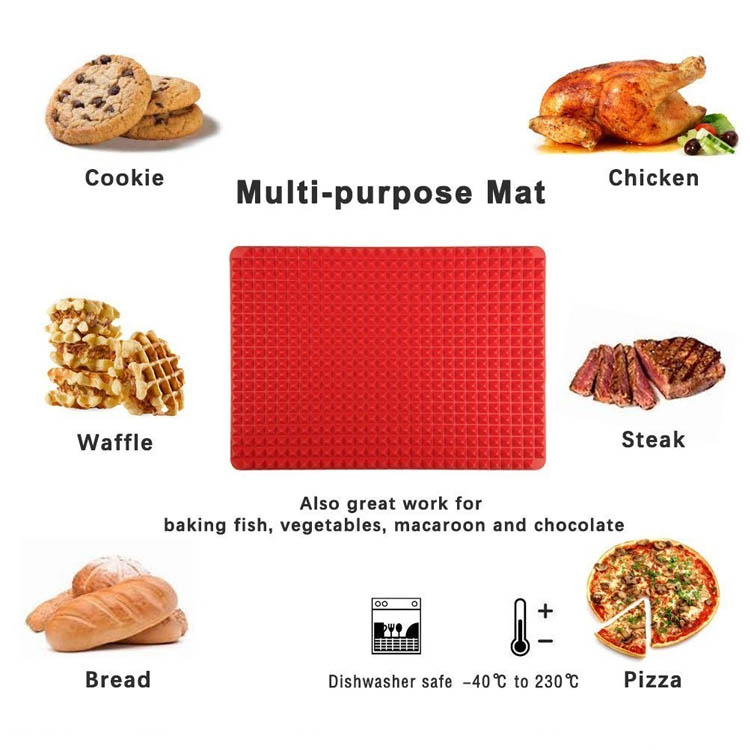 pyramid silicone baking mat